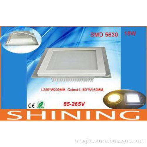 1800lm 18W 36pcs COB LED Downlight , Square Office Lighting